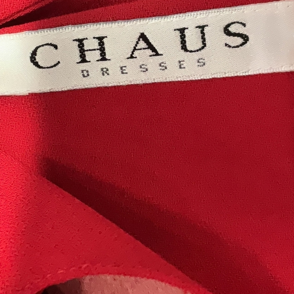 Chaus Long Sleeve Sheath Dress, Ruby Red, Size 16 - Picture 7 of 10
